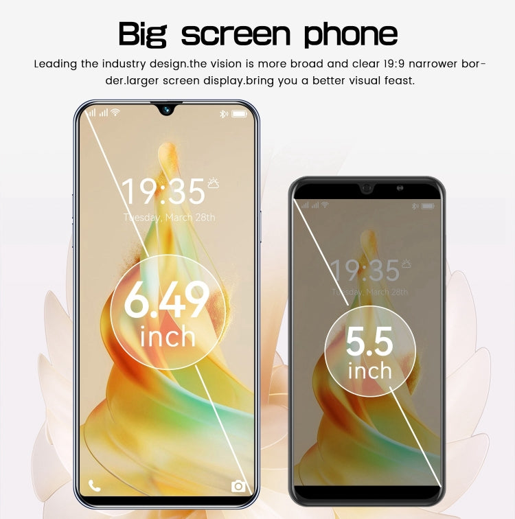 Reno8 Pro / B55, 2GB+16GB, 6.49 inch Screen, Face Identification, Android 8.1 MTK6580A Quad Core, Network: 3G, OTG, Dual SIM(Gold) by buy2fix