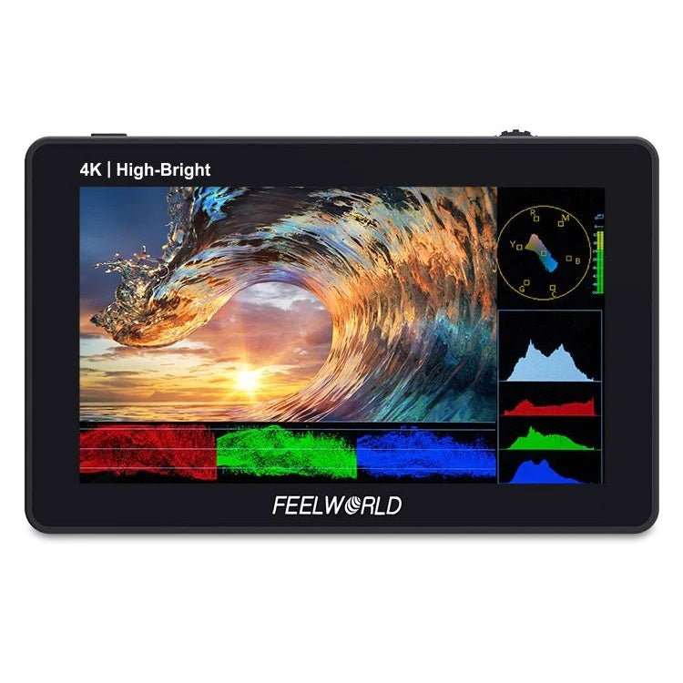 FEELWORLD F6 PLUSX 5.5 inch High Bright 1600nit Touch Screen DSLR Camera Field Monitor IPS FHD1920x1080 4K HDMI(Black) - On-camera Monitors by FEELWORLD | Online Shopping UK | buy2fix