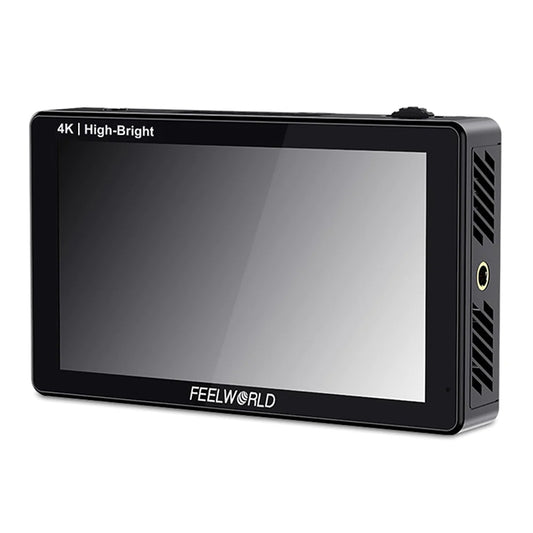 FEELWORLD LUT5E 5.5 inch High Bright 1600nit Touch Screen DSLR Camera Field Monitor F970 External Power and Install Kit 4K HDMI 1920X1080 IPS Panel(Black) by FEELWORLD