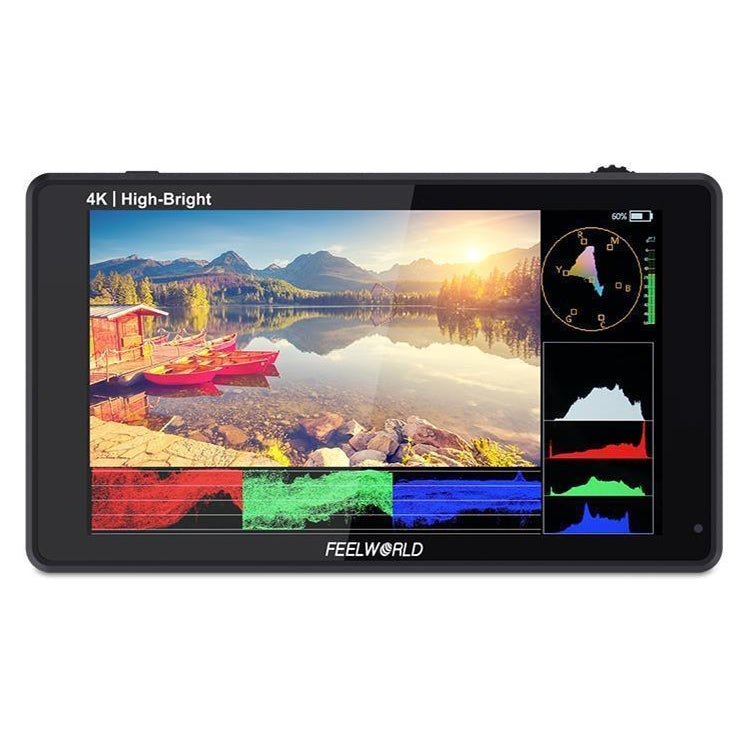 FEELWORLD LUT6E 6 inch 1600nits Touch Screen DSLR Camera Field Monitor Full HD1920x1080 IPS(Black) - On-camera Monitors by FEELWORLD | Online Shopping UK | buy2fix