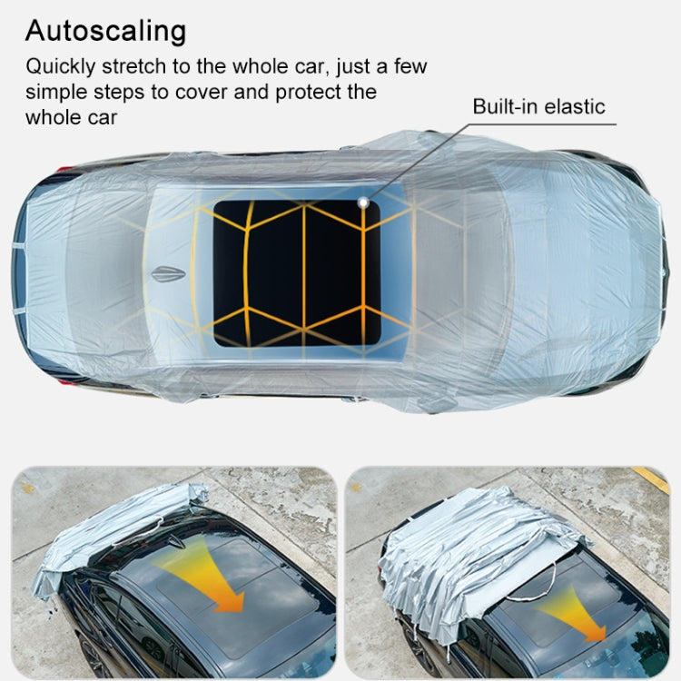 Automatic Retractable Car Universal Sunshade Snow-proof Dust-proof Cover, Size:M - PE Material by buy2fix | Online Shopping UK | buy2fix