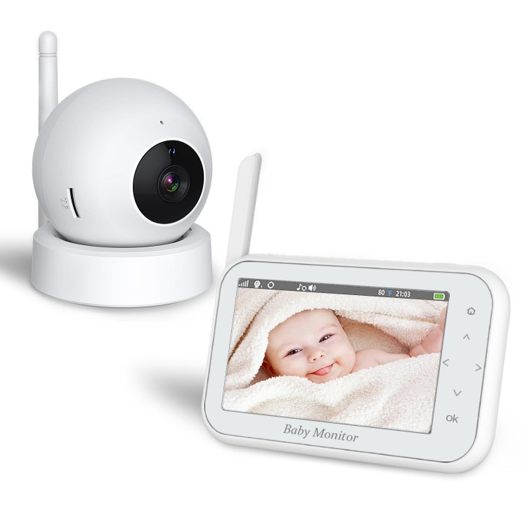 ABM201 4.5 inch Wireless Video Night Vision Baby Monitor Security Camera(US Plug) by buy2fix