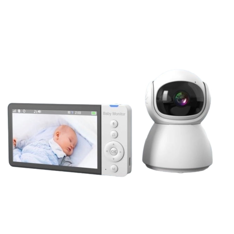ABM700 5 inch Wireless Video Night Vision Baby Monitor Security Camera(EU Plug) by buy2fix