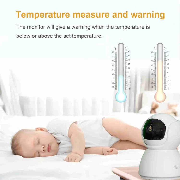 ABM700 5 inch Wireless Video Night Vision Baby Monitor Security Camera(EU Plug) by buy2fix