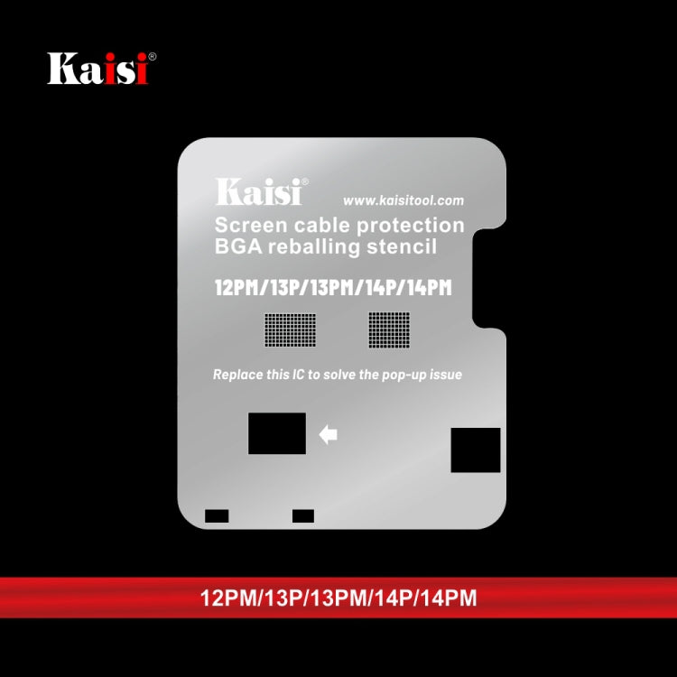 Kaisi LCD Screen IC BGA Reballing Stencil for iPhone 11 to 14 Pro Max - BGA Stencils by Kaisi | Online Shopping UK | buy2fix