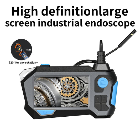 P120 Rotatable 8mm Dual Lenses Industrial Endoscope with Screen, 9mm Tail Pipe Diameter, Spec:2m Tube by buy2fix