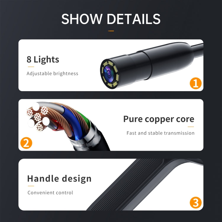 P200 5.5mm Front Lenses Integrated Industrial Pipeline Endoscope with 4.3 inch Screen, Spec:20m Tube -  by buy2fix | Online Shopping UK | buy2fix