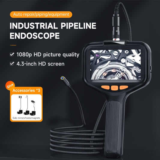 P200 8mm Front Lenses Detachable Industrial Pipeline Endoscope with 4.3 inch Screen, Spec:5m Soft Tube by buy2fix