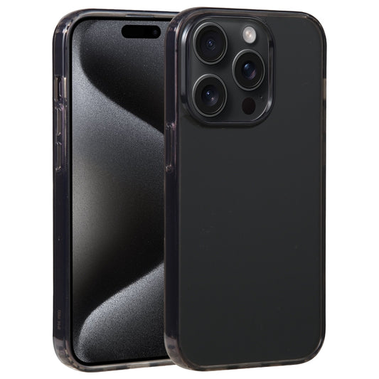 For iPhone 15 Pro GEBEI Acrylic Phone Case(Transparent Black) - iPhone 15 Pro Cases by GEBEI | Online Shopping UK | buy2fix