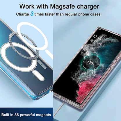 For Google Pixel 8 Pro Transparent MagSafe Magnetic PC + TPU Phone Case - Google Cases by buy2fix | Online Shopping UK | buy2fix