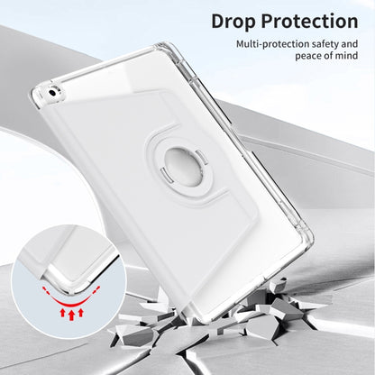 For iPad Pro 9.7 / 9.7 2018 / 2017 360 Rotation Detachable Clear Acrylic Leather Tablet Case(Grey) by buy2fix