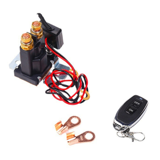 12V 500A Car Battery Remote Control Relay Rotary Switch Cut, Style:with 1 x Remote Control