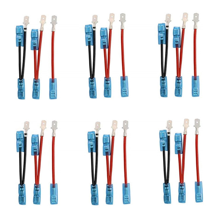 6pcs / Set Car Marine 5 Pin Rocker Switch Jumper Wire kit with Male & Female Terminals by buy2fix