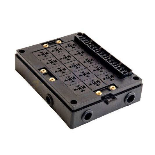 40A Car New Energy Multi-Way Fuse Relay Box Fuse Holder with 15pcs Fuse Blades, Style:4 Pin by buy2fix