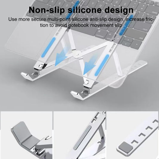 Lenovo Thinkplus Desktop Laptop Folding Holder CT10(Silver) by Lenovo