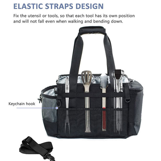 Large Foldable and Portable Outdoor Car Camping Picnic Storage Bag(Grey) by buy2fix