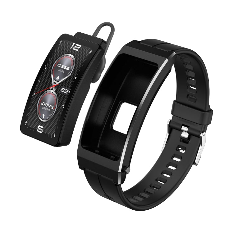 K7 1.14 inch TFT Screen Smart Call Bracelet, BT Call / Heart Rate / Blood Pressure / Blood Oxygen, Strap:Silicone Strap(Black) - Smart Wristbands by buy2fix | Online Shopping UK | buy2fix