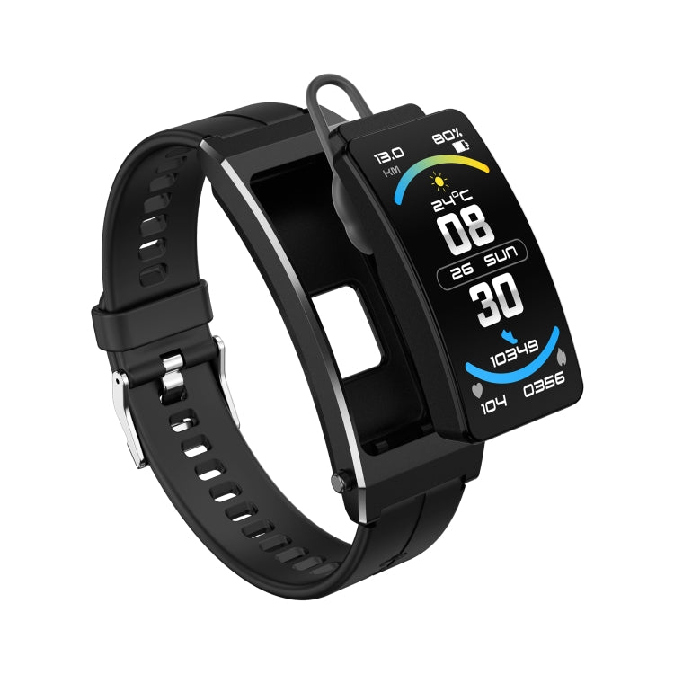 K7 1.14 inch TFT Screen Smart Call Bracelet, BT Call / Heart Rate / Blood Pressure / Blood Oxygen, Strap:Silicone Strap(Black) - Smart Wristbands by buy2fix | Online Shopping UK | buy2fix