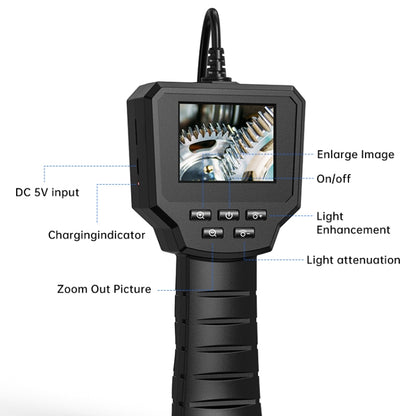 128AV 8mm Lenses Industrial Pipeline Endoscope with 2.4 inch Screen, Spec:3m Tube -  by buy2fix | Online Shopping UK | buy2fix