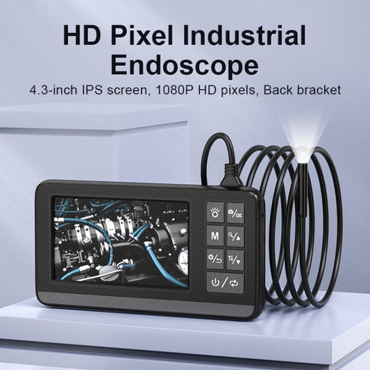 P005 8mm Single Lenses Industrial Pipeline Endoscope with 4.3 inch HD Screen, Spec:5m Tube by buy2fix