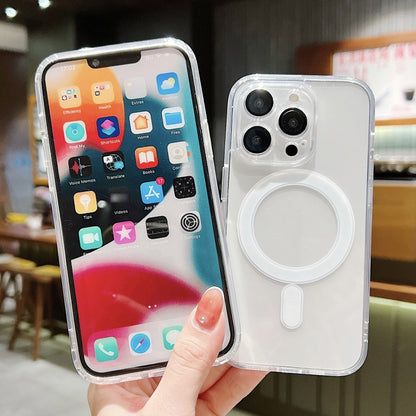 For iPhone 12 Pro Acrylic MagSafe Magnetic Lens Film Protection Phone Case(Transparent) by buy2fix