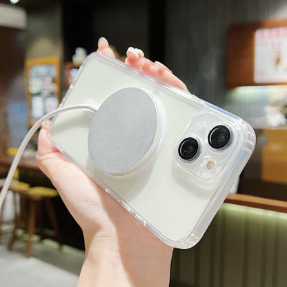 For iPhone 12 Pro Acrylic MagSafe Magnetic Lens Film Protection Phone Case(Transparent) by buy2fix