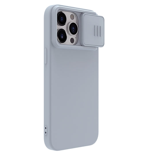 For iPhone 15 Pro Max NILLKIN CamShield MagSafe Liquid Silicone Phone Case(Grey) by NILLKIN