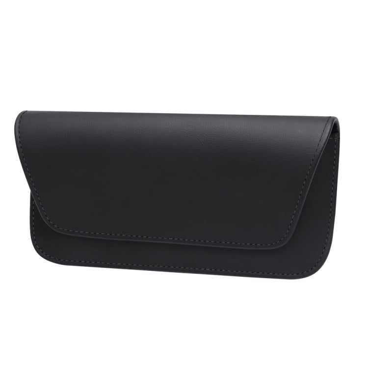 3064 Napa Texture Leather Car Glasses Storage Bag(Black) - Sunglasses & Glasses Clips by buy2fix | Online Shopping UK | buy2fix