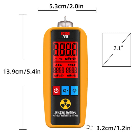BSIDE N3 Handheld Home Nuclear Radiation Detector by BSIDE