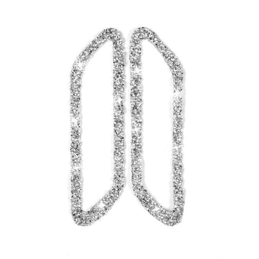 For Ford Mustang Mach E 2021 Car Door Pillar Air Outlet Diamond Decorative Sticker by buy2fix