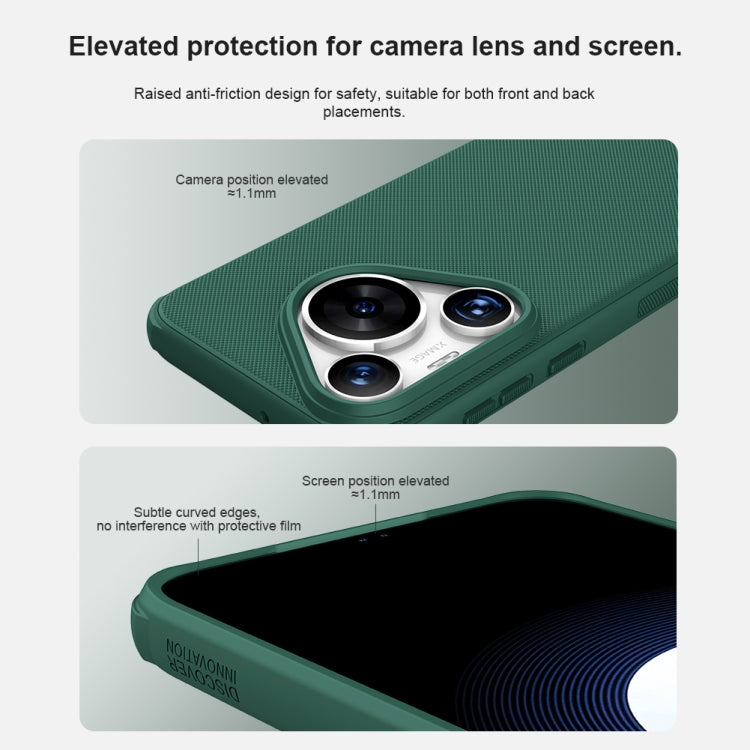 For Huawei P70 Pro NILLKIN Frosted Shield Pro Magnetic Magsafe Phone Case(Green) - Huawei Cases by NILLKIN | Online Shopping UK | buy2fix