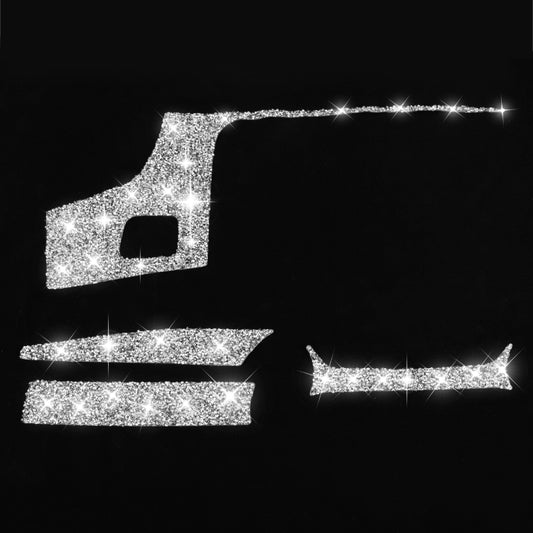 For Chevrolet Corvette C7 2014-2019 4 in 1 Car Central Control Panel Diamond Decorative Sticker, Left Drive by buy2fix