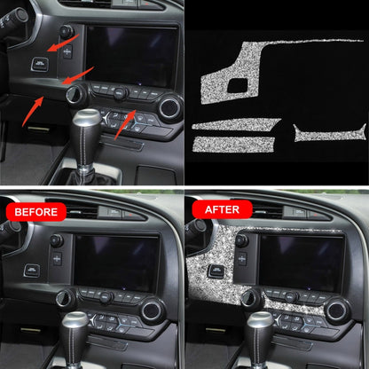 For Chevrolet Corvette C7 2014-2019 4 in 1 Car Central Control Panel Diamond Decorative Sticker, Left Drive - Car Interior Mouldings by buy2fix | Online Shopping UK | buy2fix