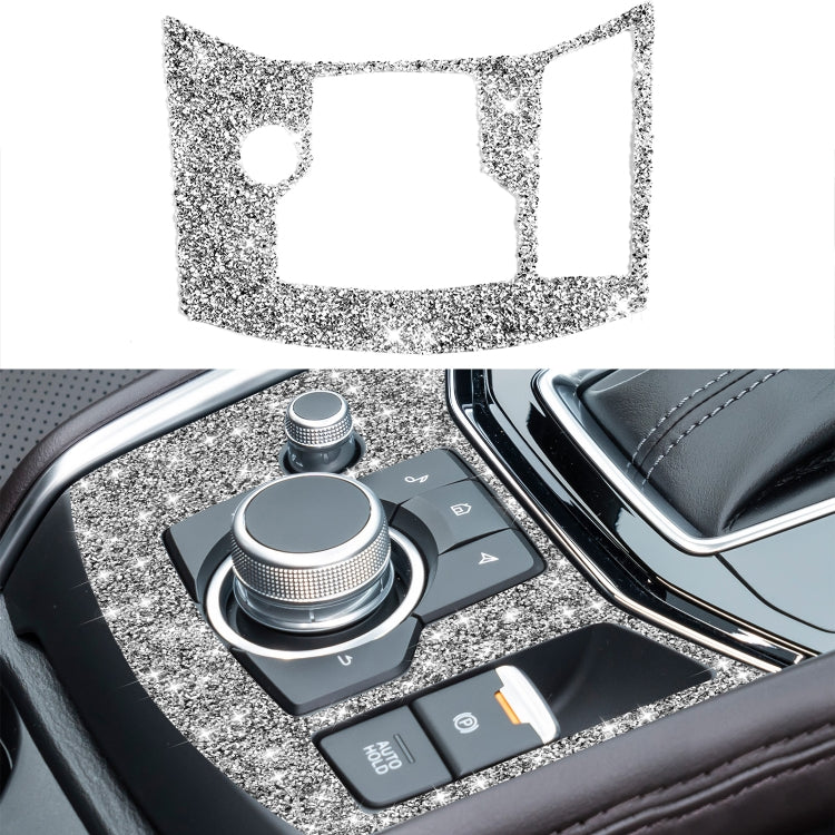 For Mazda CX-5 2017-2018 Car Electronic Handbrake Panel Diamond Decorative Sticker, Right Drive by buy2fix