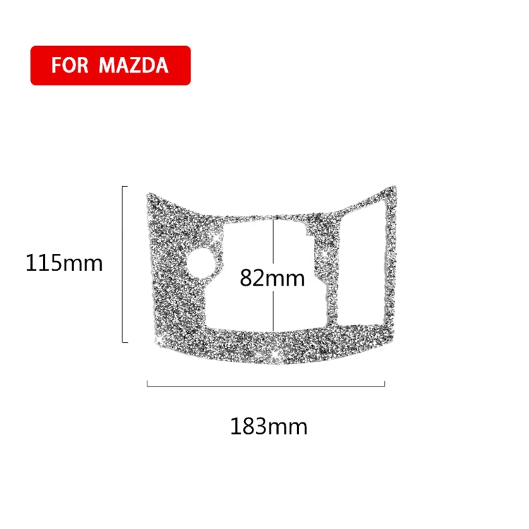 For Mazda CX-5 2017-2018 Car Electronic Handbrake Panel Diamond Decorative Sticker, Right Drive by buy2fix