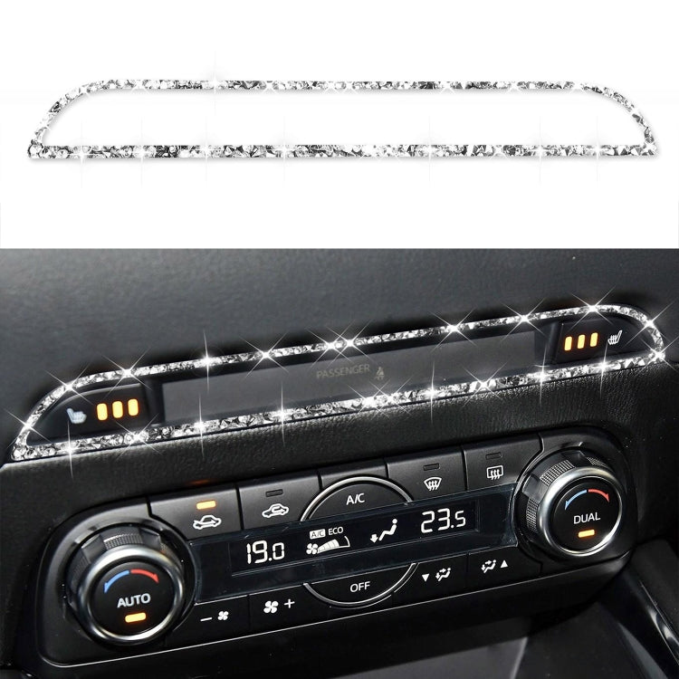 For Mazda CX-5 2017-2018 Car Center Control Panel Diamond Decorative Stickerr,Left and Right Drive Universal by buy2fix