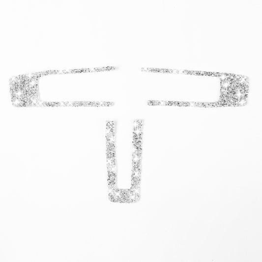 For Ford Mustang 2009-2013 3 in 1 Car Steering Wheel Diamond Decoration Sticker, Left Hand Drive by buy2fix