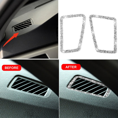 For BMW 3 Series E90 2005-2012 Car Air Outlet Diamond Decorative Sticker, Left Drive - Car Interior Mouldings by buy2fix | Online Shopping UK | buy2fix