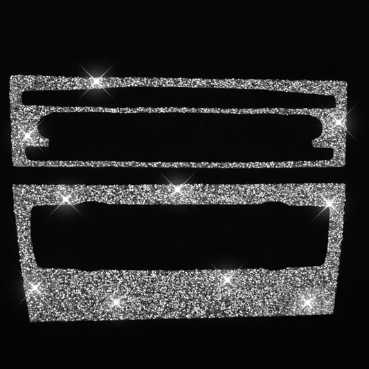 For BMW 3 Series E90 / E92 2005-2012 Car Aircondition CD Control Panel Basic Diamond Decorative Sticker by buy2fix