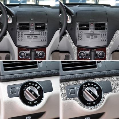 For Mercedes-Benz C-class W204 2007-2010 Car Headlight Frame Diamond Decorative Sticker, Left-hand Drive by buy2fix