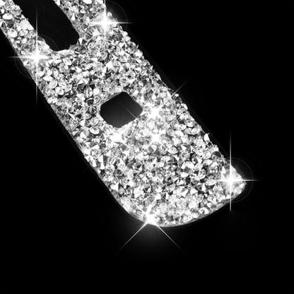 For Ford Mustang 2015-2020 3pcs Car Gear Shift Outer Ring Diamond Decoration Sticker, Left Drive by buy2fix