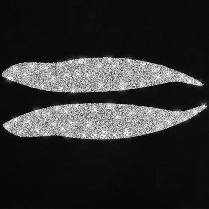 For Honda Civic 1999-2000 Car Light Eyebrow Diamond Decorative Sticker, Left and Right Drive by buy2fix