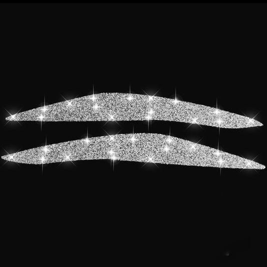 For BMW F10 5 Series 2010-2013 Car Light Eyebrow Diamond Decorative Sticker, Left and Right Drive by buy2fix