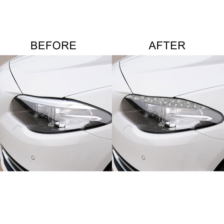 For BMW F10 5 Series 2010-2013 Car Light Eyebrow Diamond Decorative Sticker, Left and Right Drive - Car Interior Mouldings by buy2fix | Online Shopping UK | buy2fix