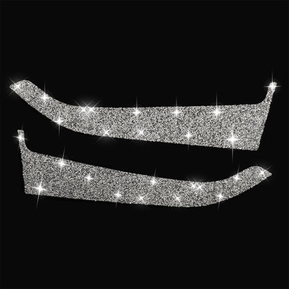 For Ford Mustang 2015-2020 Car Front Door Panel Diamond Decoration Sticker, Left and Right Drive by buy2fix