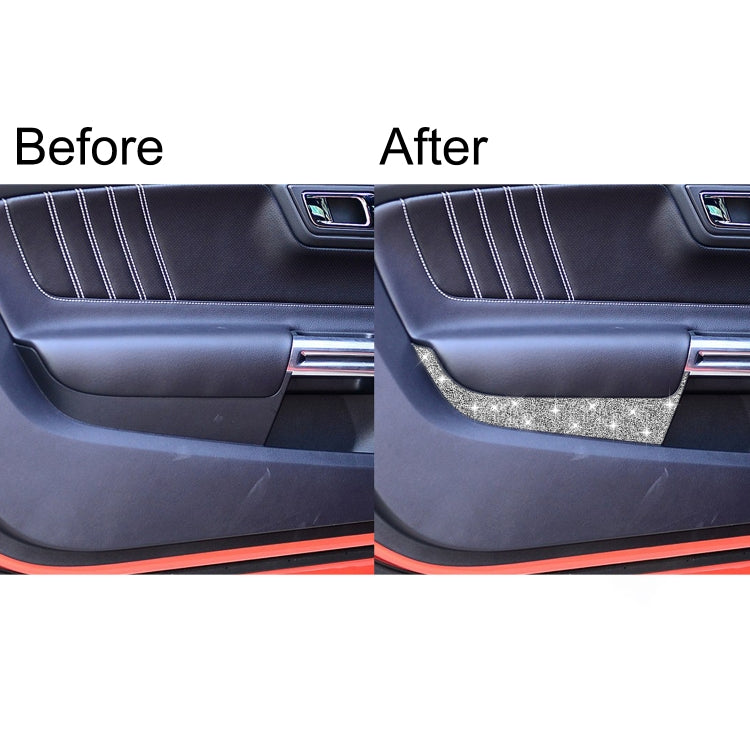 For Ford Mustang 2015-2020 Car Front Door Panel Diamond Decoration Sticker, Left and Right Drive by buy2fix