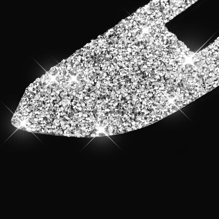 For Ford Mustang 2015-2020 4pcs Car Window Lift Panel Diamond Decoration Sticker, Left Drive by buy2fix