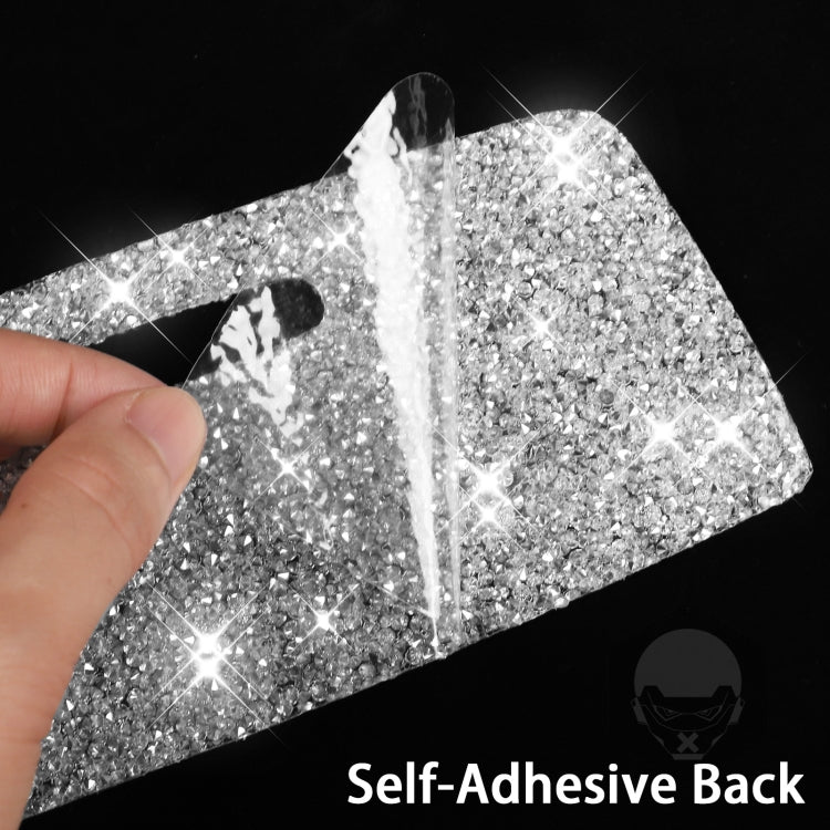 For Ford Mustang 2015-2020 4pcs Car Window Lift Panel Diamond Decoration Sticker, Left Drive by buy2fix