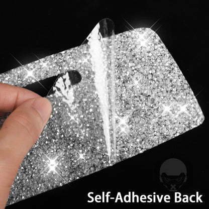 For Ford Mustang 2015-2020 4pcs Car Window Lift Panel Diamond Decoration Sticker, Left Drive by buy2fix