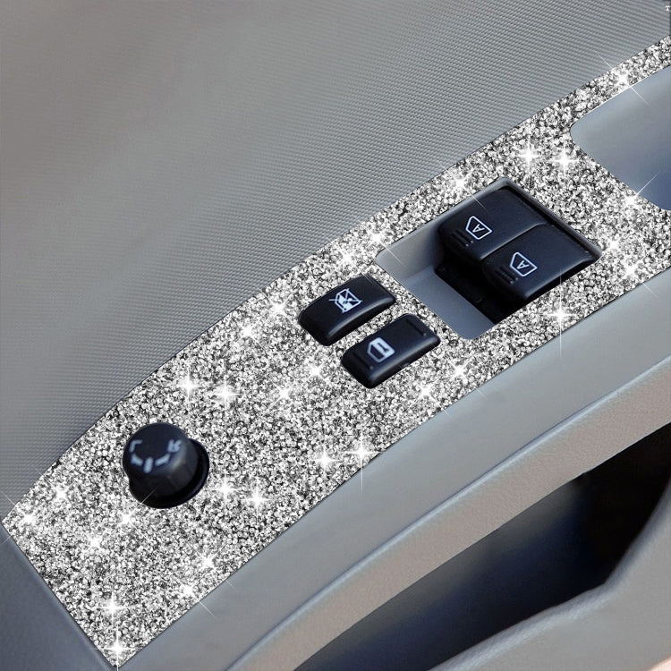 For Nissan 350Z 2003-2009 2pcs Car Glass Lift Diamond Decorative Sticker, Right Drive by buy2fix